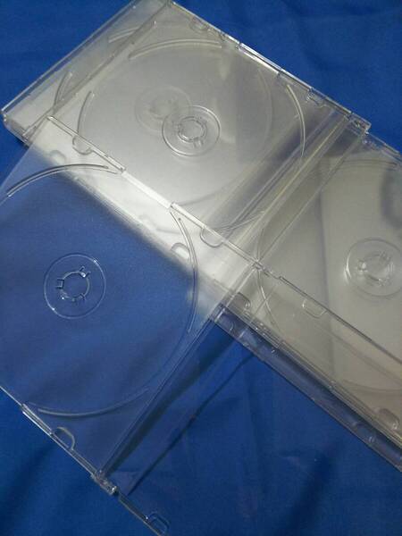 【 今すぐ落札・送料0 】 プラケース 薄型 10枚 CD・DVD収納用 ※他商品との同梱包「まとめて取引」不可