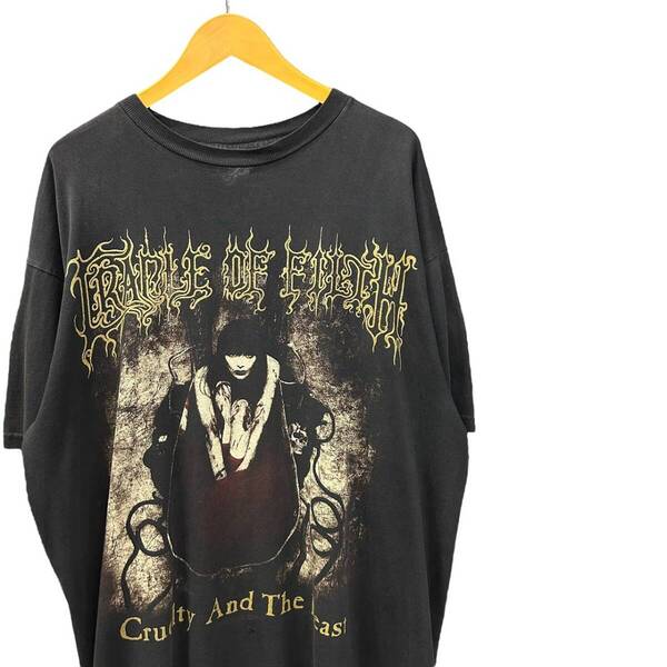 90s ビンテージ CRADLE OF FILTH 両面プリント バンド Tシャツ XLサイズ ブラック USA製 90年代 クレイドルオブフィルズ ロックT バンT