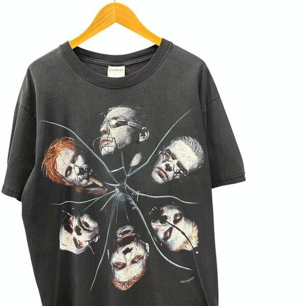 90s ビンテージ RAMMSTEIN 両面プリント バンド Tシャツ Lサイズ ブラック 90年代 ラムシュタイン ロックT バンT