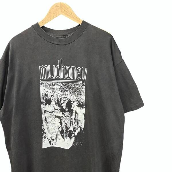 90s ビンテージ mudhoney プリント バンド Tシャツ XLサイズ ブラック USA製 90年代 マッドハニー ロックT バンT