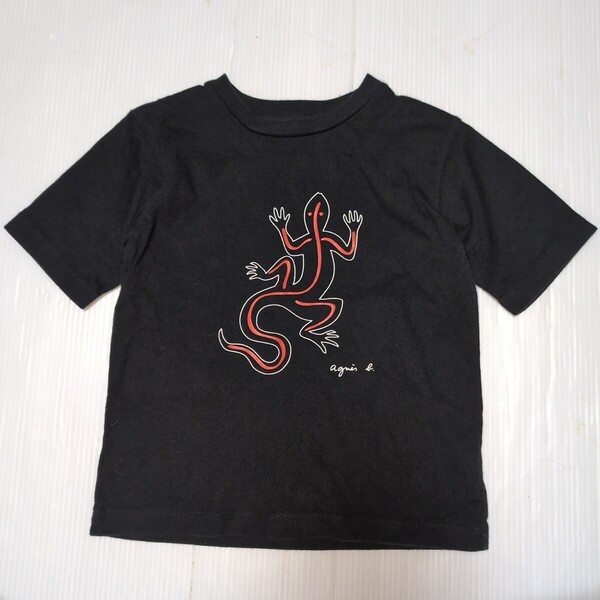 100★アニエスベー★レザール トカゲプリントTシャツ★4ans