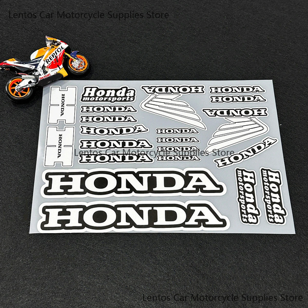 ●送料無料●HONDA●ホンダ 大判ステッカー ロゴ デカール 反射 防水 カッティングステッカー 1シート分 シルバー