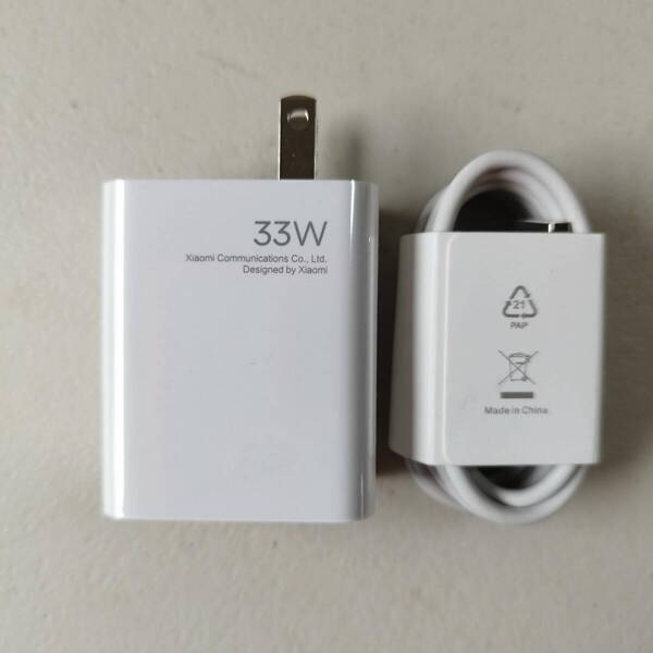 【新品】Xiaomi シャオミ 33W ターボチャージ対応 急速充電器 ケーブル付 ACアダプター MDY-16-EH Type-A 電源アダプタ 日本用 正規品 純正