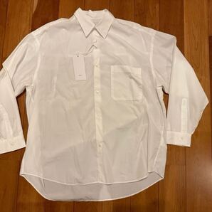 Graphpaper Broad Oversized L/S Regular Collar ShirtGM214-50013 サイズF 白 グラフペーパー
