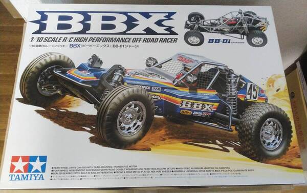 【送料無料】タミヤ 1/10RCカー BBX(BB-01シャーシ)+オプションパーツ2点+スペアタイヤセット【即決】