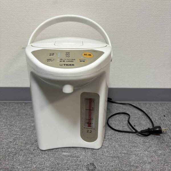 タイガー マイコン電気ポット PDR-G220 ホワイト 2.2L お湯
