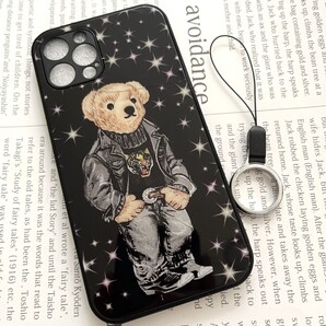 訳あり 新品 アイホンケース ベア ベア クマ スマホiPhone12pro 12プロ カメラ全面保護 強化ガラス 手触り抜群 スマホケース 光沢 ツルツル