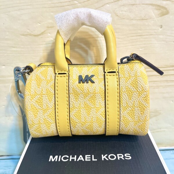 モノグラム マイケルコース MICHAEL KORS ロゴ MK 新品 ボストンバッグ バッグチャームキーホルダー ポーチ ピンク レディース ブランド