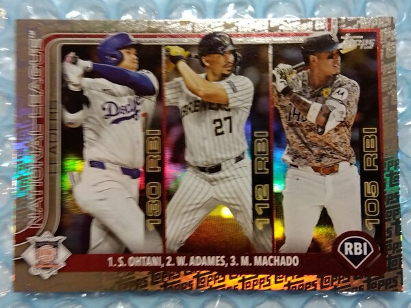 送料込即決 2025 Topps Series 1 Topps Foil Pattern #86 League Leaders Shohei Ohtani …大谷翔平 トップスフォイルパターン Fanatics