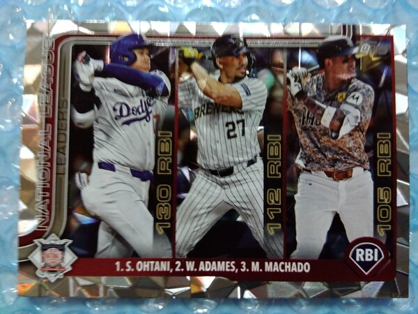 送料込即決 2025 Topps Series 1 Diamante Foil #86 League Leaders Shohei Ohtani… 大谷翔平 ディアマンテフォイル ハンガーボックス
