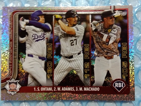 送料込即決 2025 Topps Series 1 Sandglitter #86 League Leaders Shohei Ohtani… 大谷翔平 サンドグリッター ホビージャンボボックス