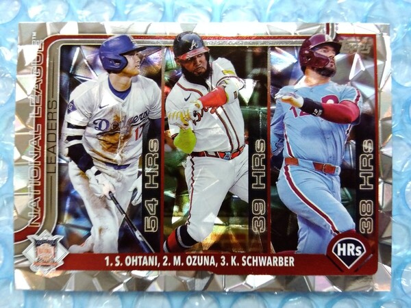 送料込即決 2025 Topps Series 1 Diamante Foil #144 League Leaders Shohei Ohtani… 大谷翔平 ディアマンテフォイル