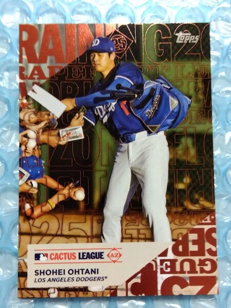 送料込即決 2025 Topps Series 1 Training Grounds TG-10 Shohei Ohtani 大谷翔平 フォイルカード ロサンゼルスドジャース