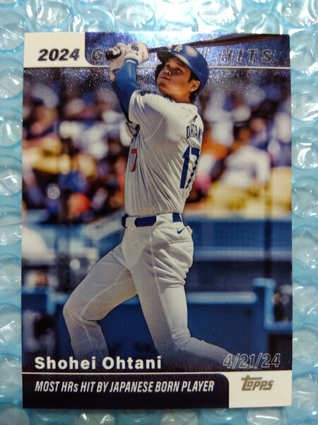 送料込即決 2025 Topps Series 1 2024 Greatest Hits GH-8 Shohei Ohtani 大谷翔平 フォイルカード ロサンゼルスドジャース 2024/4/21