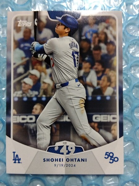 送込即決 2024 Topps 50/50 Shohei Ohtani #99 (HR#49 2024/9/19) 大谷翔平 ロサンゼルスドジャース 6打数6安打3HR10打点2盗塁 50/50達成日