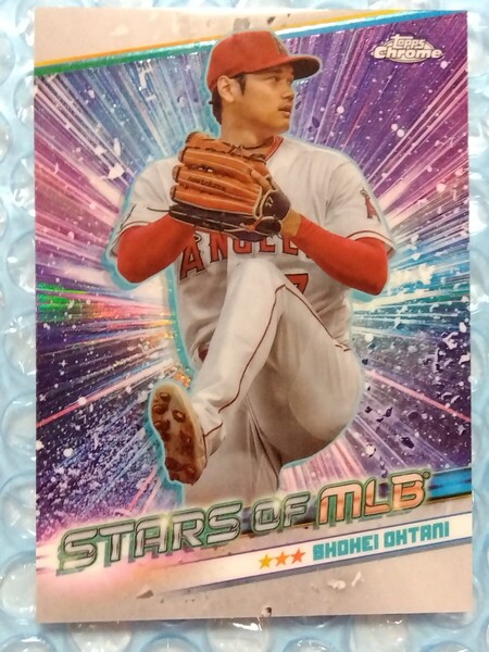 送料込即決 2024 Topps Series 1 Stars of MLB Chrome CSMLB-21 Shohei Ohtani 大谷翔平 レインボーフォイル/ホロカード 3度目満票MVP