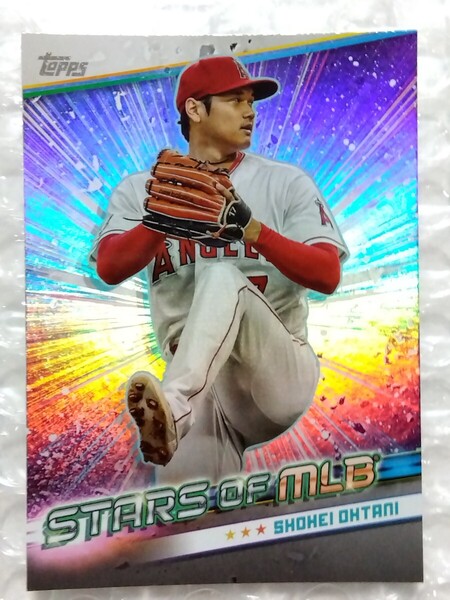 送料込即決 2024 Topps Series 1 Stars of MLB SMLB-21 Shohei Ohtani 大谷翔平 レインボーフォイル/ホロカード 3度目満票MVP 現ドジャース
