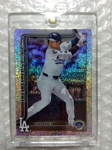 送料込即決 2025 Topps Series 1 Sandglitter #1 Shohei Ohtani 大谷翔平 サンドグリッター フォイル Hobby Jumbo Box限定 ドジャース