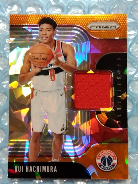 送料込即決 2019-20 Panini Prizm Sensational Swatches Jersey Orange Ice No.SS-RUI Rui Hachimura 八村塁 ジャージカード レイカーズ