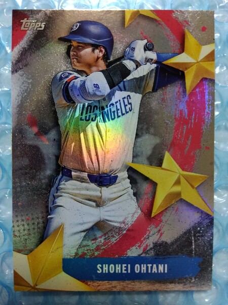 送料込即決 2025 Topps Series 1 Stars of MLB SMLB-10 Shohei Ohtani 大谷翔平 レインボーフォイル/ホロカード ロサンゼルスドジャース