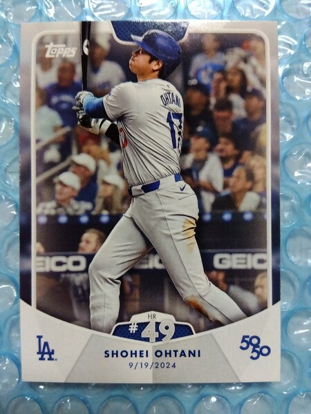 送込即決 2024 Topps 50/50 Shohei Ohtani #99 (HR#49 2024/9/19) 大谷翔平 ロサンゼルスドジャース 6打数6安打3HR10打点2盗塁 50/50当日