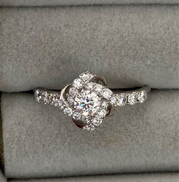ダイヤモンド0.56ct pt950 リング 鑑定付
