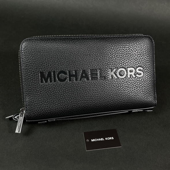 【マイケルコース 本物 新品 USA 正規品】MICHAEL KORS レザー リストレット オーガナイザー クラッチバッグ 36S5LCON8L 新作