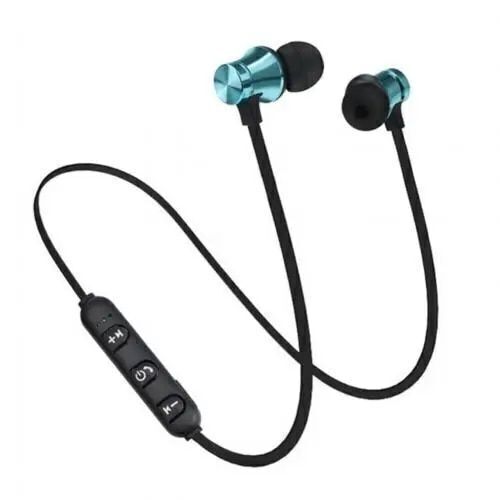 イヤホン Bluetooth ワイヤレスイヤホン ブルートゥース ワイヤレス マグネット付き イヤフォン 青色 ブルー