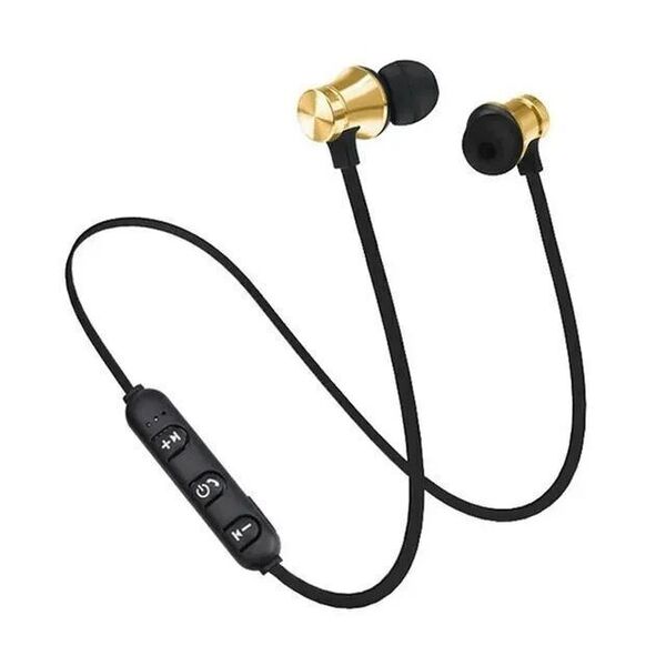 イヤホン Bluetooth ワイヤレスイヤホン ブルートゥース ワイヤレス マグネット付き イヤフォン ゴールド