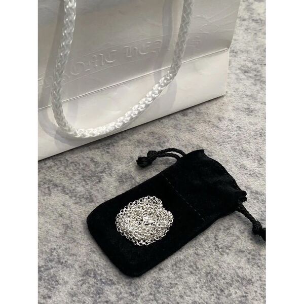インボイス原本 クロムハーツ ロールチェーンネックレス 20インチ baby chrome fat hearts tiny クロス ダガー チャーム トップ ペンダント