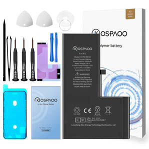 『大容量・工具セット』For iPhone Xs バッテリー 交換ビデオ 3000mAh PSE準拠 Kospaoo/iPower 互換 Li-ion Battery 交換 修理