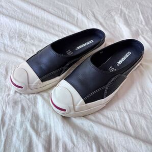 ●コンバース ジャックパーセル ミュール● converse JACKPURCELL サンダル 黒 ブラック 26cm レザー 検 vintage ヴィンテージ ビンテージ