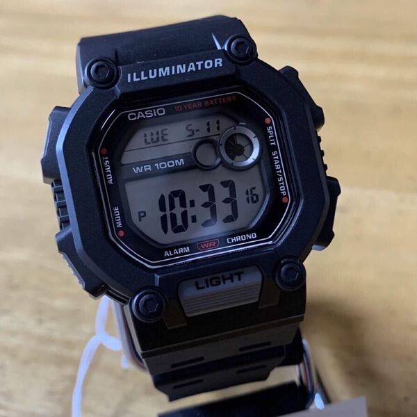 【新品・箱なし】カシオ CASIO 腕時計 メンズ W-737H-1A クォーツ ブラック