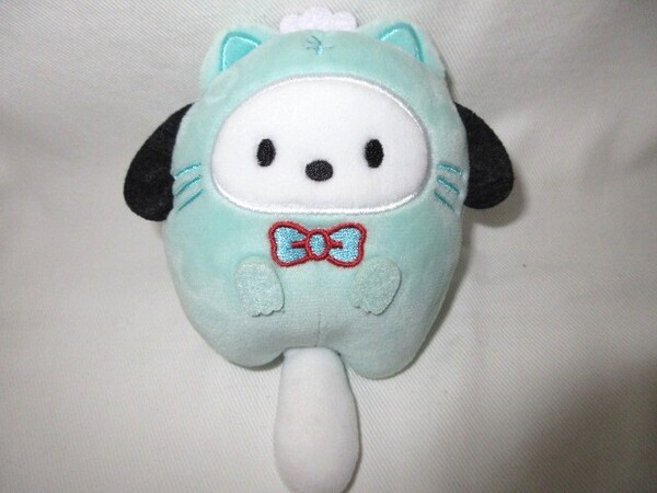 ★中古品 2022年 Sanrio サンリオ ポチャッコ ぬいぐるみ キーホルダー ボールチェーン付き Pochacco The Yorimichi Dog 犬 イヌ ドッグ★