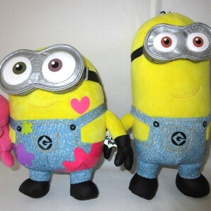 ★中古品 ユニバーサル・スタジオ・ジャパン USJ MINIONS ミニオン ぬいぐるみ ミニオンズカラフルパニック ボブ ピンク色 ティム ケビン★