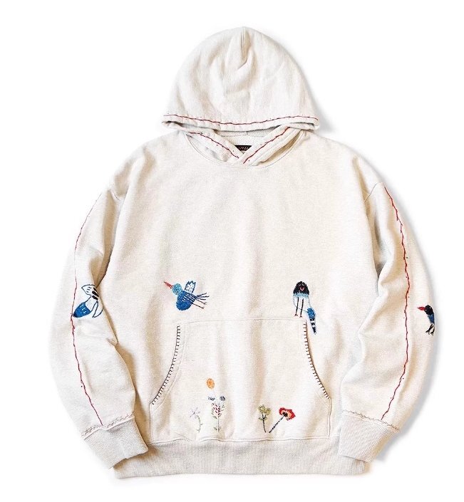 キャピタル,kapital,24AW,裏毛デビルフードパーカー,KAPITAL刺繡