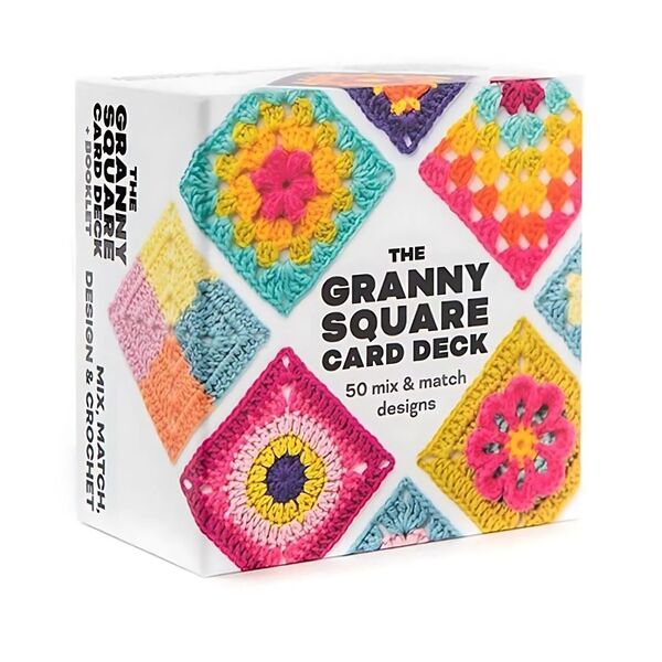 グラニースクエア カード 50枚 セット かぎ針編み 編み物 編み図 手芸 ハンドメイド デザイン カード レシピ 毛糸 図案 簡単