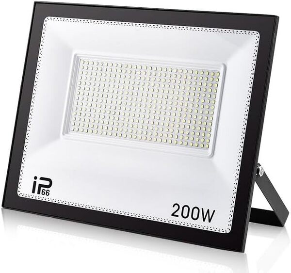 200W IP66防水 LED 投光器 作業灯26000LM 2600W相当 フラッドライト 省エネ 高輝度 アース付きプラグ PSE適合 1.8Mコード