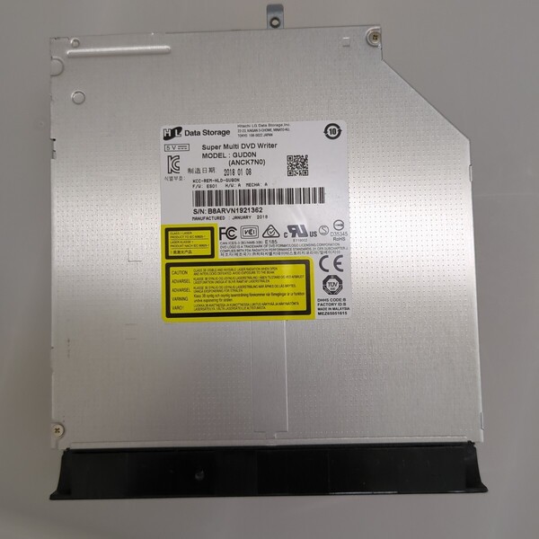 DVDスーパーマルチドライブ GUD0N SATA 9.5mm NEC versapro VJ23TF-U lavie 2018年 管NGL1
