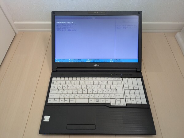 富士通 LIFEBOOK A579/CX FMVA6602HP core i3-8145U メモリ 8GB ストレージなし 現状品 管FYTV1