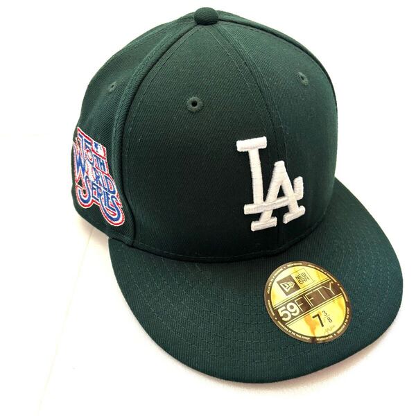 NEWERA LA Dodgers ドジャース キャップ 75周年 WS 大谷 ニューエラ グリーン ワールドシリーズ7 3/8 帽子