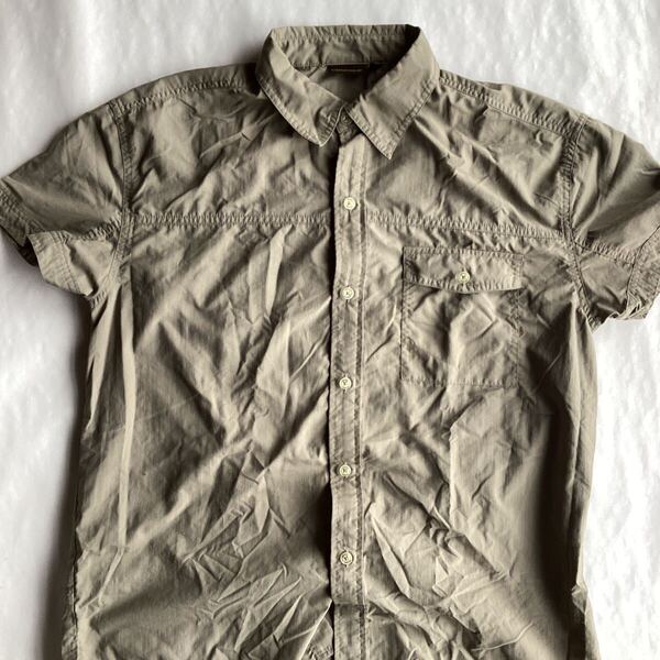Lafuma ラフマ 速乾シャツ オリーブ色 Mサイズ相当 ◆ アウトドアシャツ 登山シャツ キャンプ