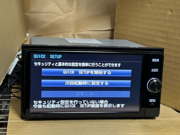 トヨタ純正 SDナビ NSZT-W66T 7インチ 21年8月更新 フルセグ DVD再生 Bluetooth オーディオハンズフリー 送料無料