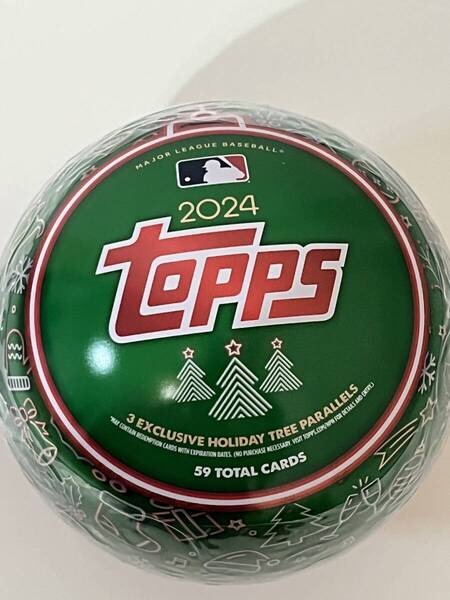 Topps MLB スポーツカード ホリデー缶 2024