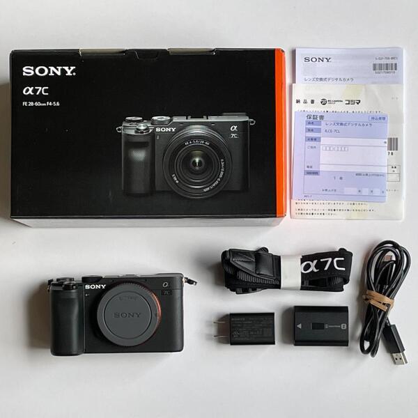 ソニー SONY a7C ILCE-7C ブラック 保証期間内 シャッター数 1309 黒 ミラーレス一眼 カメラ デジタルカメラ デジタル一眼