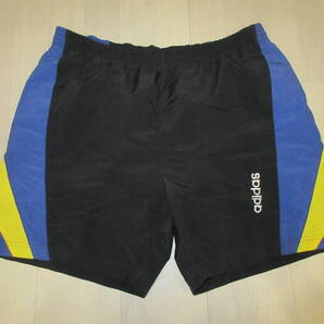 0037★ユーズド★adidas アディダス 古着 ブラックxネイビー【サイズL】