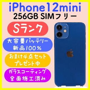 【大容量バッテリー】iPhone12mini 256GB SIMフリー ブルー