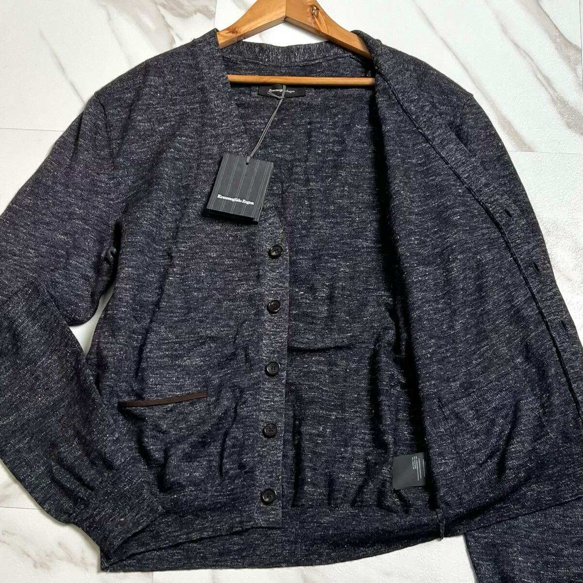 極美品Ermenegildo Zegna ニットジャケット ブルゾン カシミヤ Ermenegildo Zegna(エルメネジルドゼニア) Wool knit jacket