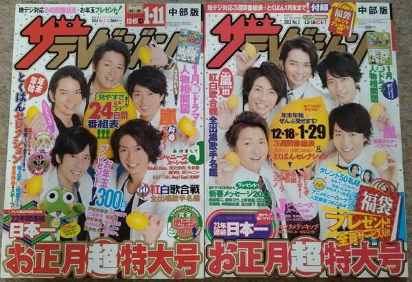 ■角川ザ・テレビジョン お正月超特大号 2010-2019 10冊セット 嵐■