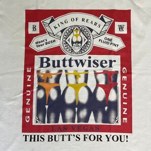 Buttwiser エロTシャツ バドワイザー 山田レン着 ビール Budweiser お尻 オッパイ 四十八手 ヴィンテージ Marlboro ハーレーダビッドソン